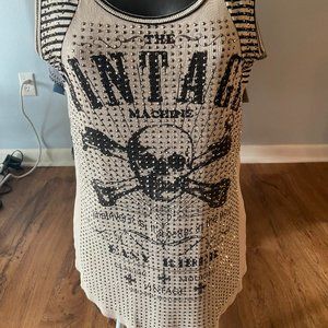Vocal Tank Top Ladies Medium Studded